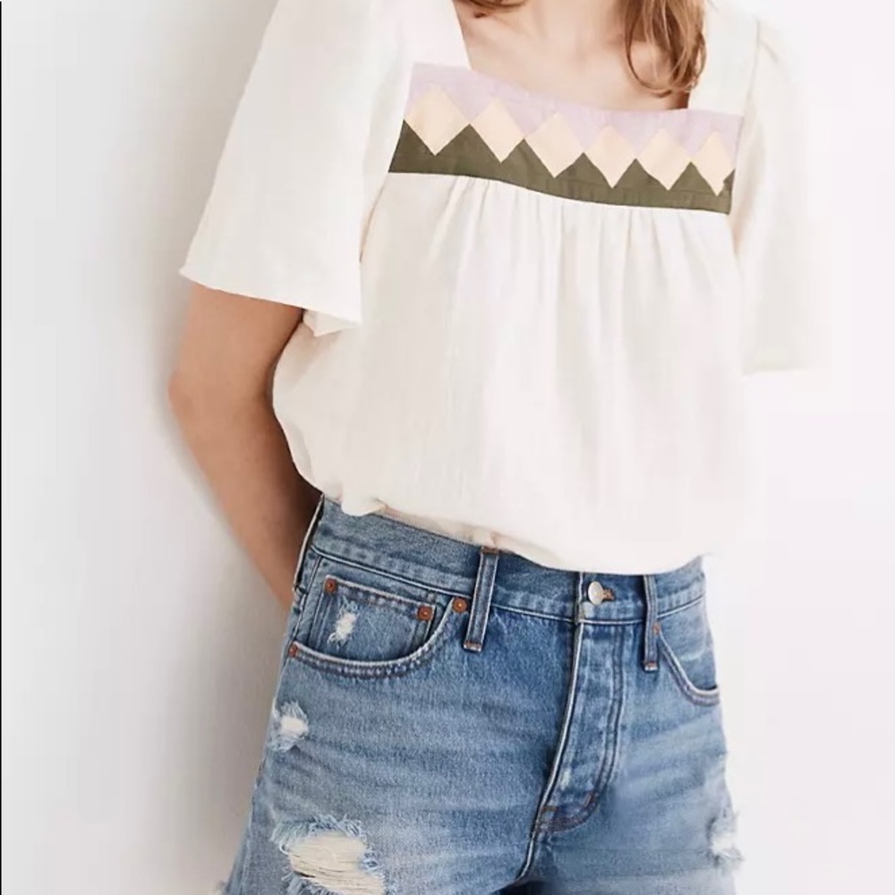 Madewell Distressed Denim Shorts - 29 (run large) - Picture 3 of 6